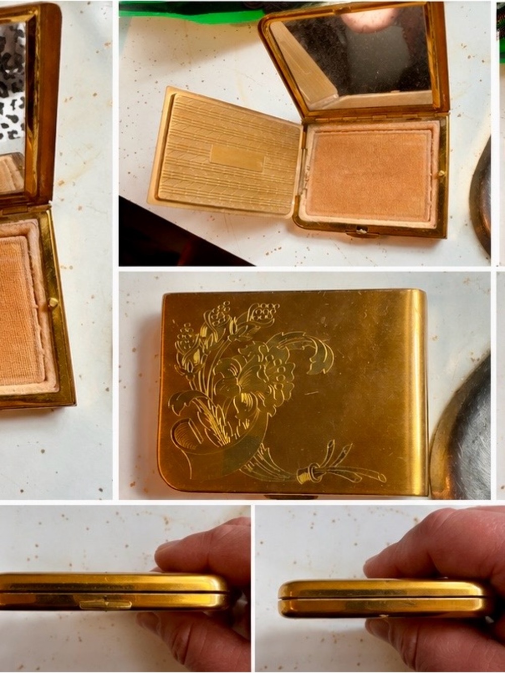 Vintage compact case mid 20th century